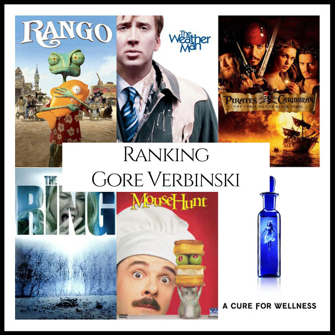 Gore Verbinski Filmography Movie Ranking copy