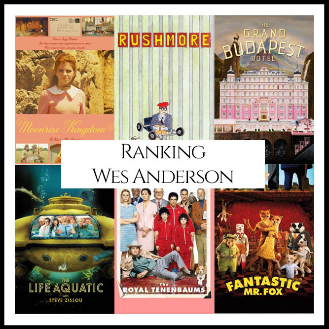 Wes Anderson Filmography Movie Ranking